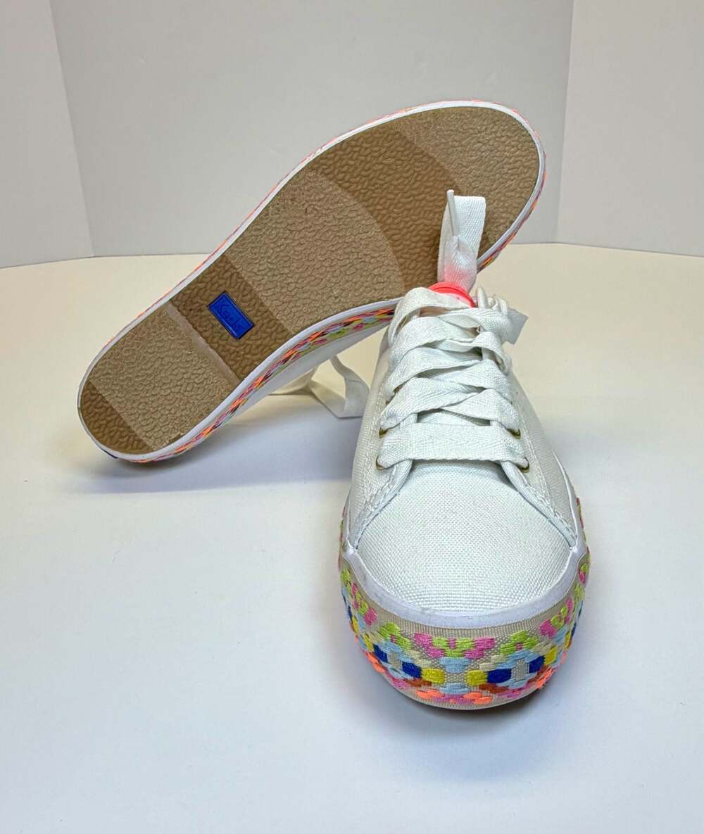 Keds Triple Kick Embroidered Foxing Platform Sneakers Women's Size 7.5 - Picture 5 of 16